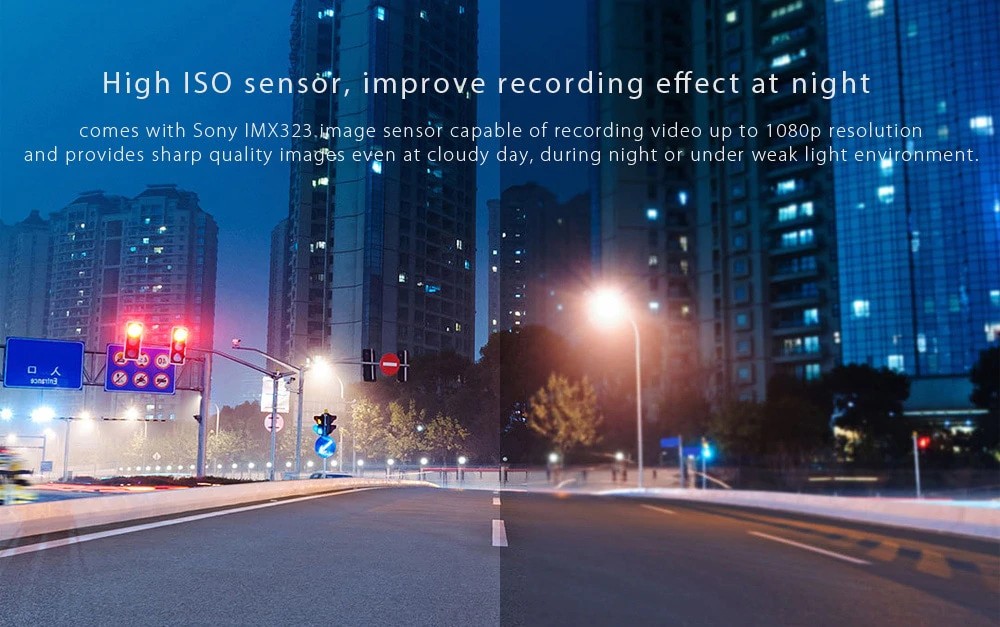 Xiaomi 70 Minutes WiFi Car DVR 1080P Full HD Camera 