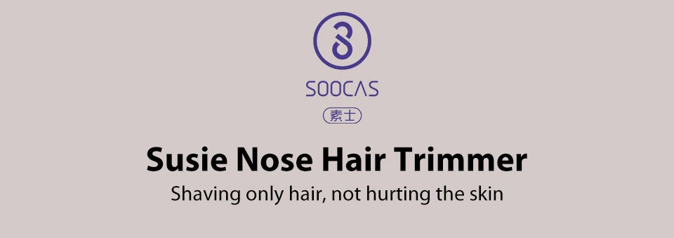 XIAOMI Mijia SOOCAS Nose Eyebrow Hair Trimmer N1 Sharp Blade Body Wash Portable Minimalist Design Safe Cleaner trim (1)