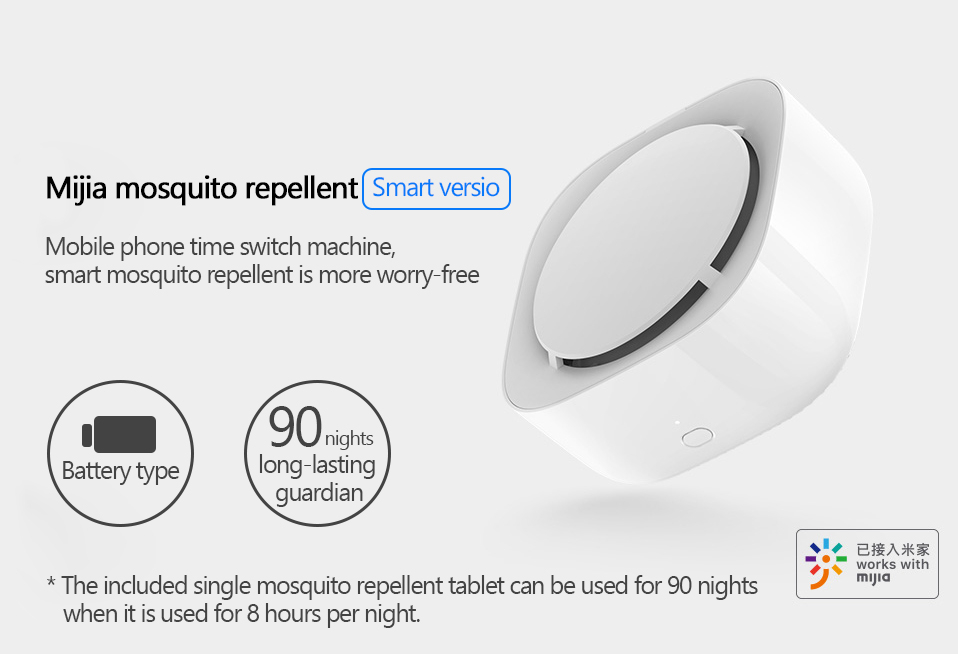 2019 New Xiaomi Mijia Mosquito Repellent Killer Smart Version Phone timer switch with LED light use 90 days Work in mihome AP (10)