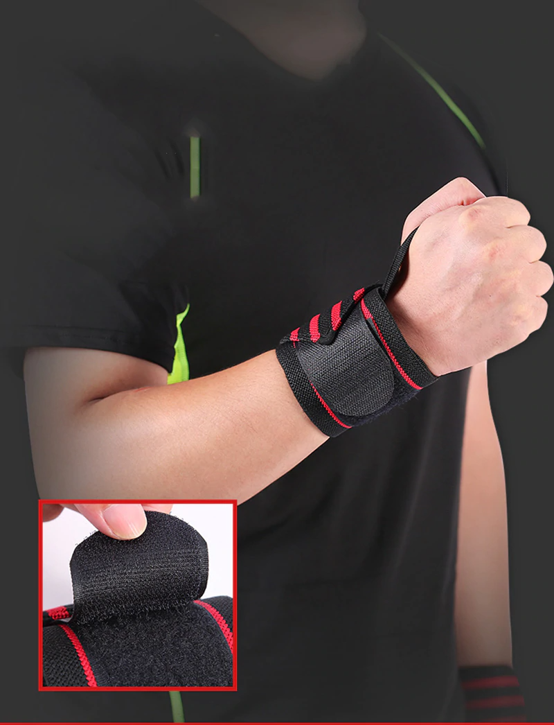 Weight Lifting Strap Fitness Gym Sport Wrist Wrap Bandage Hand Support Wristband (4)
