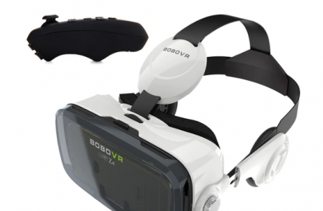 משקפי מציאות מדומה BOBOVR משולבות אוזניות ושלט בלוטות