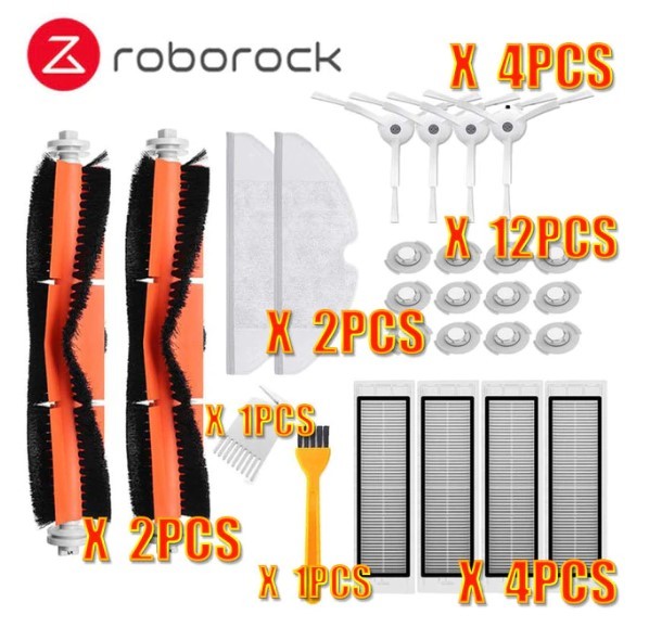 ערכת אביזרים לשואב אבק רובוטי XIAOMI Roborock שיאומי - 26 חלקים