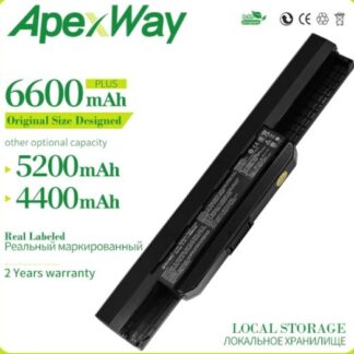 סוללה למחשב נייד Asus A43 A43E A53S K43E K43U K43S K43SJ K53 K53T K53S K53SV X54 X54H X44H