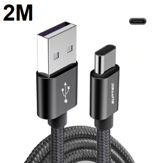 כבל Type C באורך 2 מטר לטעינה וסנכרון