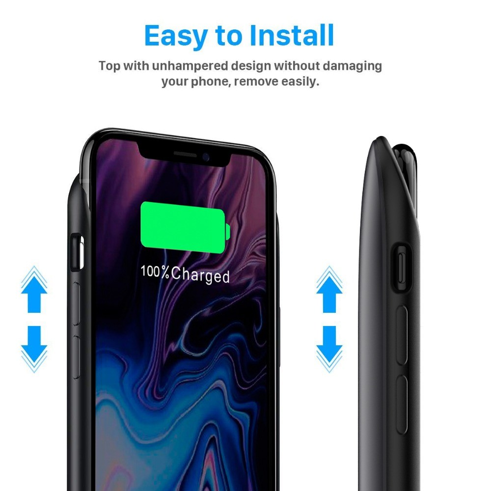 כיסוי מטען לאייפון Xs mAX בקיבולת עוצמתית של 5000mAh – תמונה 2