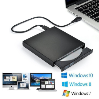 כונן נייד קורא וצורב דיסקים עם חיבור USB