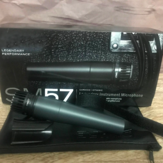 2 יחידות מיקרופון דינמי מקצועי  SHURE 57 דגם סיני