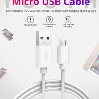 כבל Micro USB לסנכרון וטעינה מהירה באורך 2 מטר