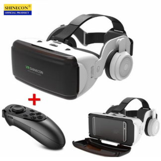 משקפי VR משולבות אוזניות ושלט אלחוטי לחווית משחק מושלמת!