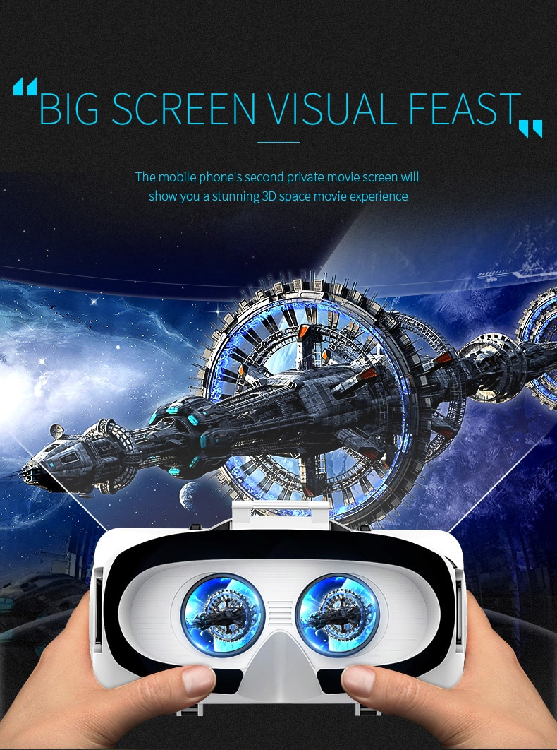 משקפי VR משולבות אוזניות ושלט אלחוטי לחווית משחק מושלמת! – תמונה 3