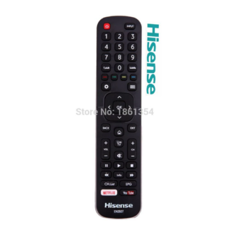 שלט מקורי לטלוויזיה חכמה הייסנס Hisense SMART TV EN2B27D דגם : HD1