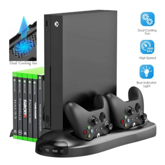 מעמד קירור לXbox One עם מטען כפול לשלטים