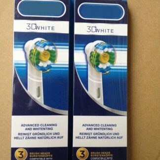 אוראל בי 3 ראשי מילוי חשמליים מקוריים 3D White להלבנה Oral B Pro Bright