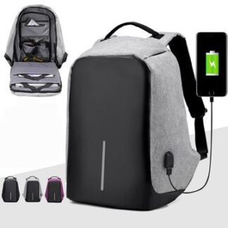 תיק גב נגד גניבות וכייסים חסין מים + חיבור USB להטענת הסלולרי