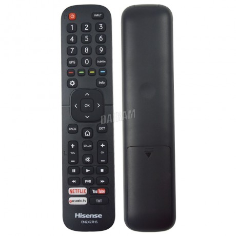 ⁦שלט מקורי לטלוויזיה חכמה הייסנס Hisense SMART TV EN2X27HS⁩ – תמונה ⁦4⁩