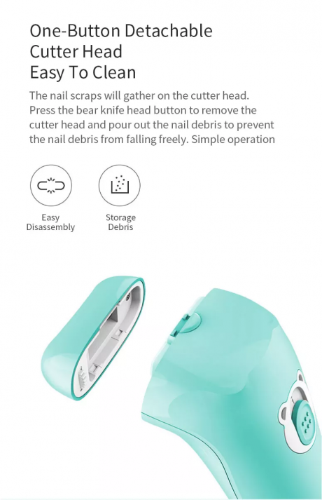 קוצץ ציפורניים חשמלי לתינוקות מבית שיאומי XIAOMI – תמונה 4