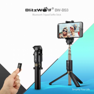 3 ב-1 מוט סלפי וטריפוד הטוב בעולם! BlitzWolf BW-BS3