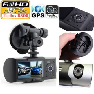 מצלמת HD לרכב עדשה כפולה r300 - x3000