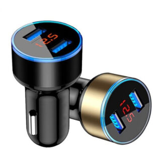 מטען לרכב עם 2 חיבורי USB תומך בטעינה מהירה 4.8A