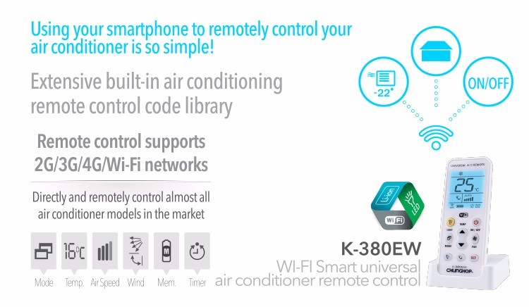 שלט רחוק אוניברסלי למזגן שליטה מרחוק WIFI – תמונה 4