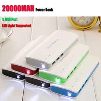 POWER BANK -סוללת גיבוי עוצמתית בקיבולת של 20000mAh עם 3 יציאת USB!