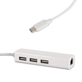 מפצל עם 3 כניסות USB עם כניסת רשת תומך בסטרימר Xiaomi Mi BoX 4K