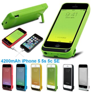 כיסוי מטען לאייפון 5/5c/5s בקיבולת עוצמתית של 2200mAh