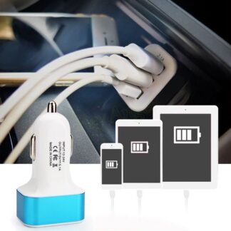 מטען USB לרכב 3 כניסות בעוצמה 5.1 אמפר