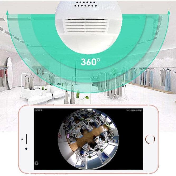 מנורה עם מצלמה נסתרת 360° באיכות 960P לצפייה מרחוק – תמונה 5