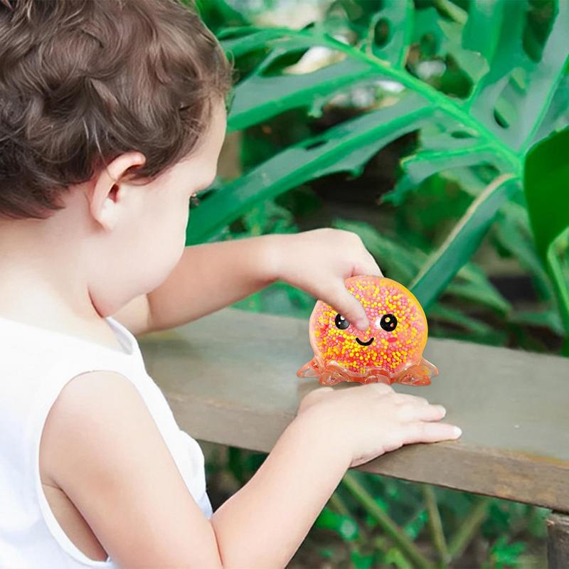 כדור לחץ אנטי סטרס בעיצוב תמנון לילדים ומבוגרים - סיליקון רך ועמיד להפגת מתחים – תמונה 2