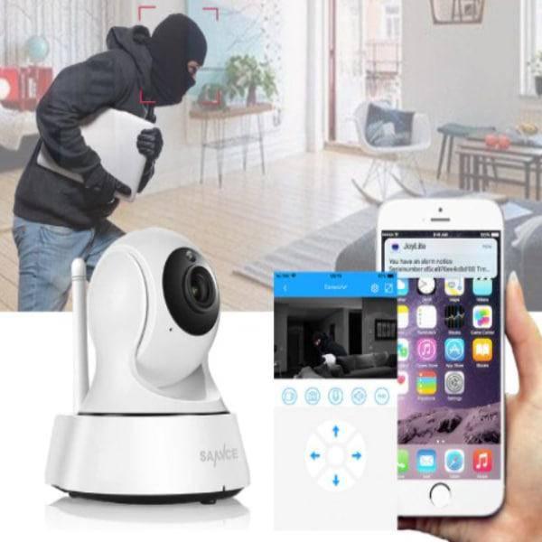 מצלמת אבטחה אלחוטית מסתובבת עם כיסוי מלא 360° – תמונה 3