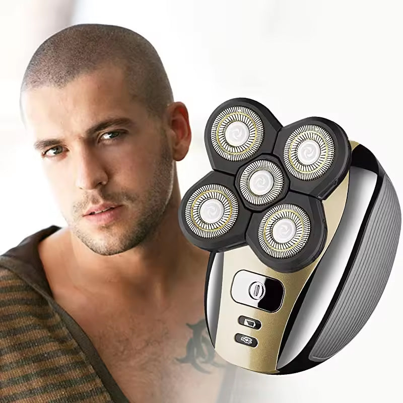 מכונת גילוח לראש ולזקן עמידה למים בתקן IPX7