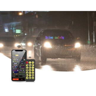 לוח לד לרכב גמיש וחכם עם שליטת בלוטוס ותאורת RGB