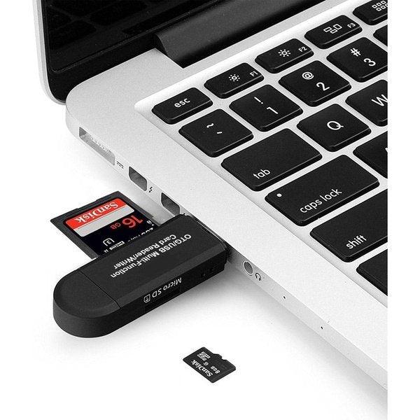 קורא כרטיסים SD TF רב תכליתי עם חיבור USB ו-OTG להעברת קבצים מהירה לנייד – תמונה 5