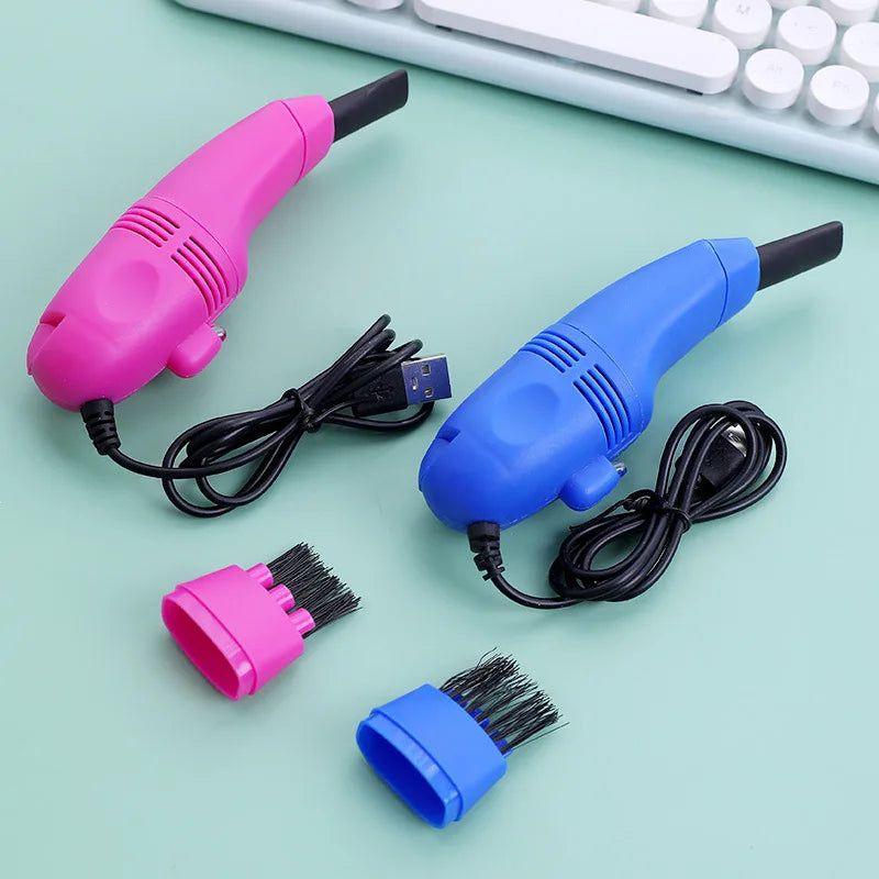 שואב אבק למקלדת עם חיבור USB ומברשת ניקוי רכה – תמונה 3