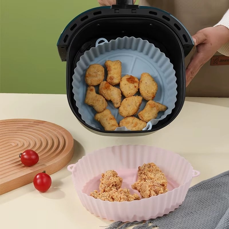 תבנית אפייה AIRFRYER רב־פעמית ועמידה במגוון צבעים – תמונה 2