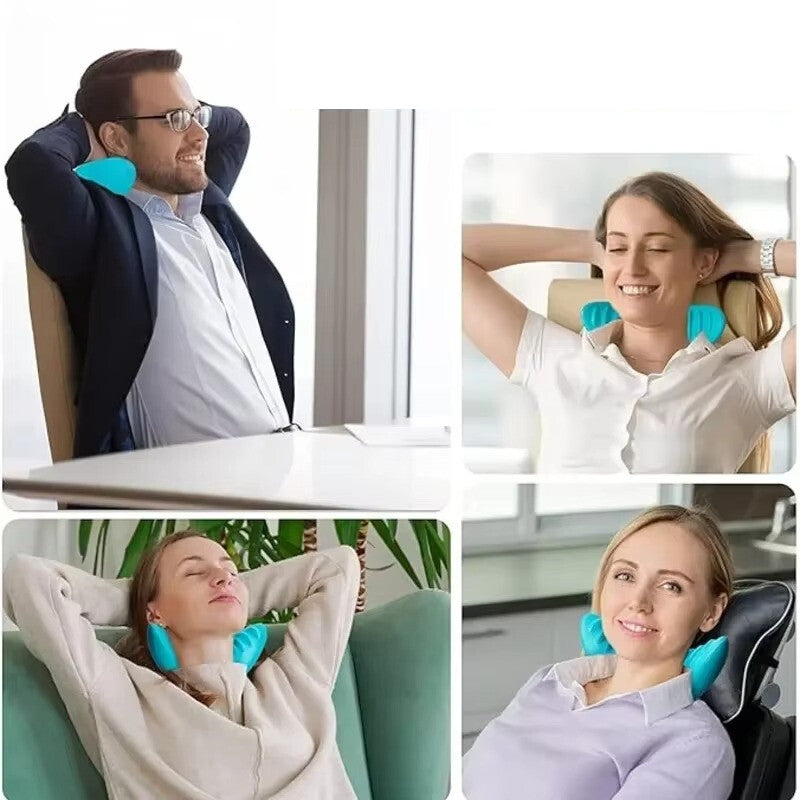 כרית עיסוי לצוואר אנטומית בשיטת שיאצו להקלה מיידית על כאבים – תמונה 4