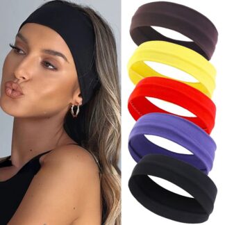 סרט גומי לשיער מבד לייקרה נושם, גמיש ומונע החלקה