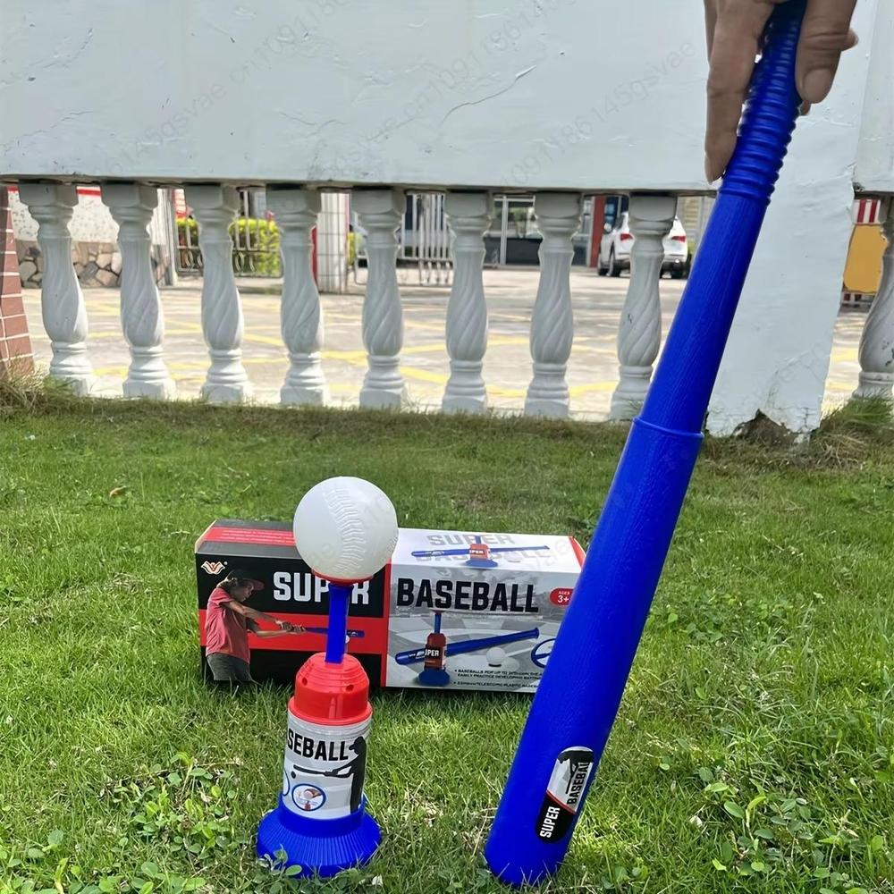 ערכת משחק בייסבול לילדים עם משגר אוטומטי ומחבט טלסקופי – תמונה 4