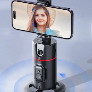 מעמד לטלפון מסתובב עם מעקב פנים אוטומטי 360° לצילום וידאו מקצועי