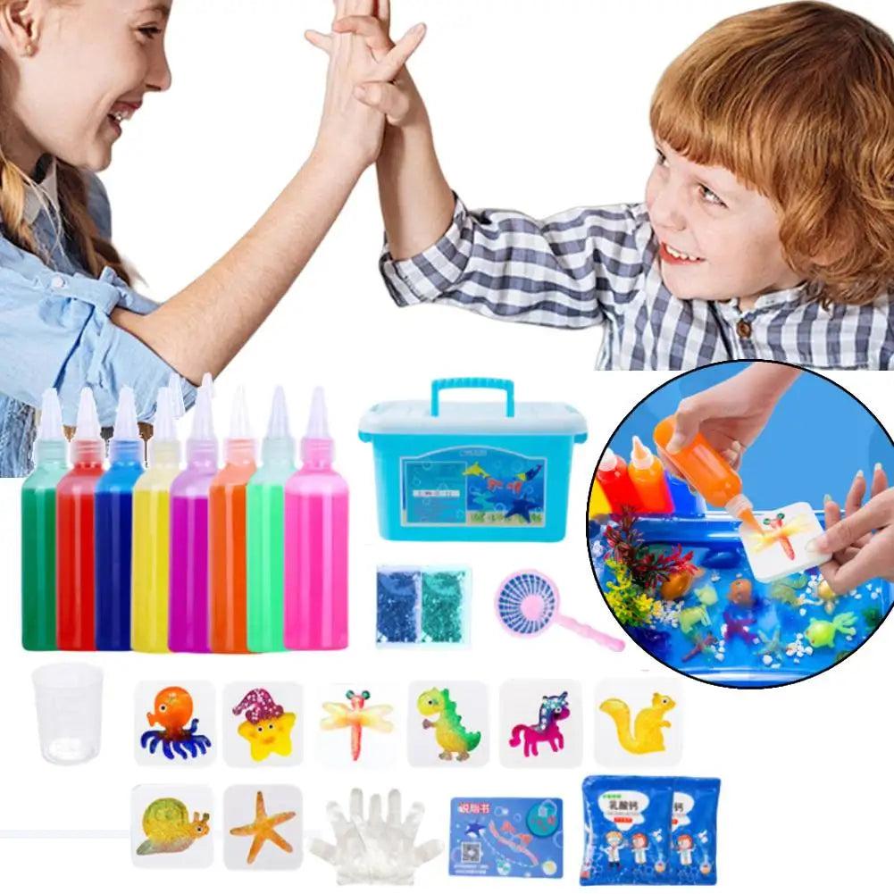 ערכת ג'ל 3D ליצירת דמויות תלת־ממדיות במים לילדים