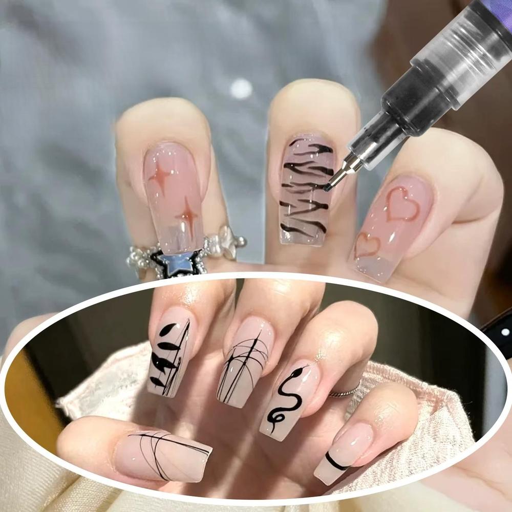 טושים אקריליים לציפורניים – סט 12 צבעים עמידים במים – תמונה 3