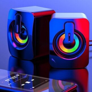 רמקולים USB למחשב - זוג רמקולים עוצמתיים באיכות צליל מעולה ועיצוב קומפקטי