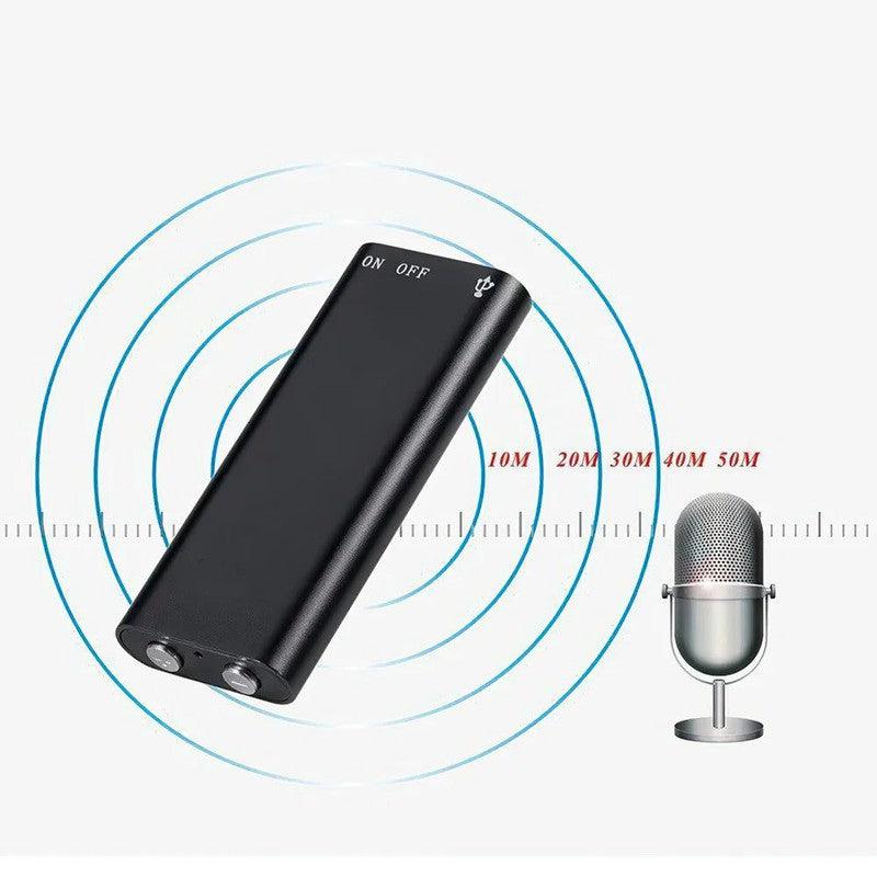מכשיר הקלטה זעיר נטען USB עם זיכרון 8GB ואוזניות כלולות - דיסקרטי וקומפקטי – תמונה 2