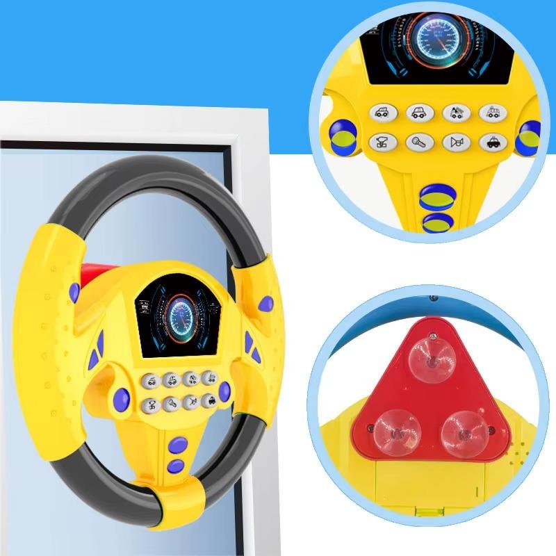 הגה משחק לילדים עם מוזיקה, סיבוב ודביקוני וואקום – תמונה 6