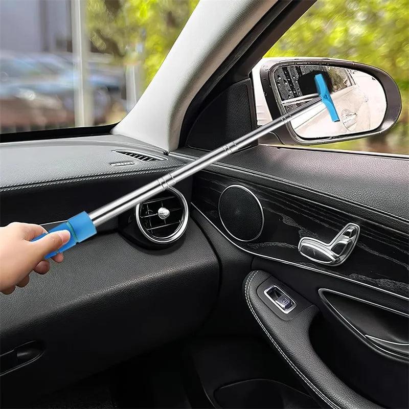 מגב למראות הרכב טלסקופי נשלף עד 100 ס״מ מנירוסטה – תמונה 3