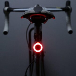 פנס LED אחורי לאופניים אור אדום נטען USB במגוון צורות ומצבי תאורה