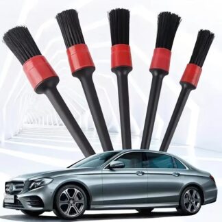 סט מברשות לניקוי הרכב - 5 מברשות רכות לניקוי פנים וחוץ הרכב ביסודיות