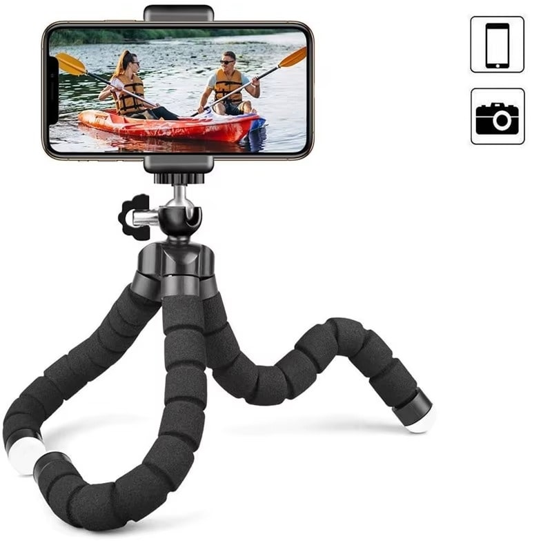 חצובה גמישה לטלפון ולמצלמה עם חיבור GoPro אוניברסלי – תמונה 4