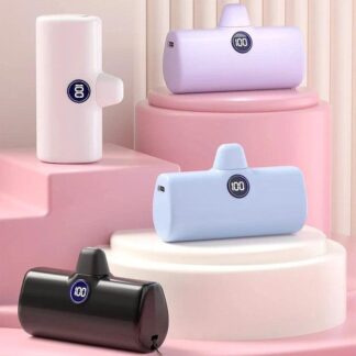 סוללת גיבוי ניידת TYPE C קומפקטית 5000mAh עם צג דיגיטלי וטעינה מהירה 120W